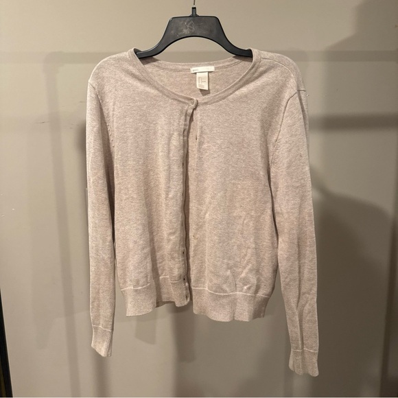 H&M Sweaters - H&M Cream Colored Cardigan Size Large Women’s Button Down Basic Style